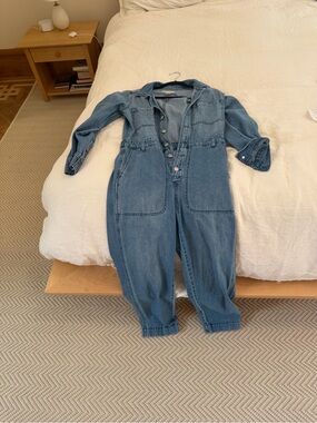 Madewell Denim Jumpsuit in Medium Blue